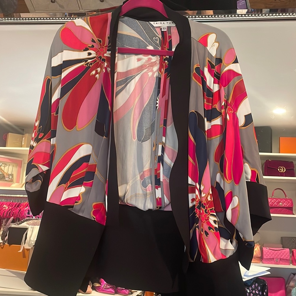Trina Turk oversized open jacket